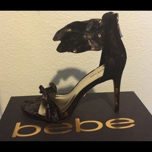 BEBE Glam with Velvet Sandals